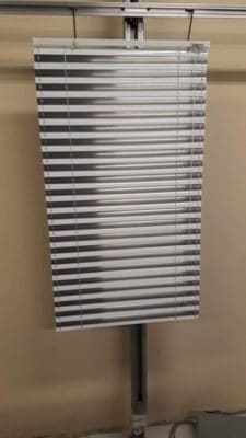 Mix coloured - bathroom blinds - fitting service - Sample