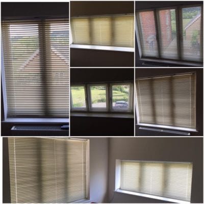 venetian window blinds on 3 windows fitting and installation - made to measure