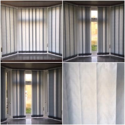 Bay Vertical Window Blinds - made to measure - fitting service - Birmingham