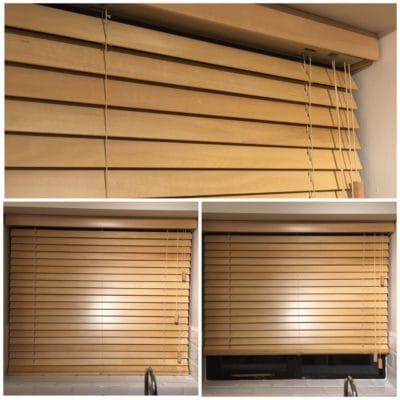 Wooden Venetian Blinds - Hereford - made to measure - right hand handle