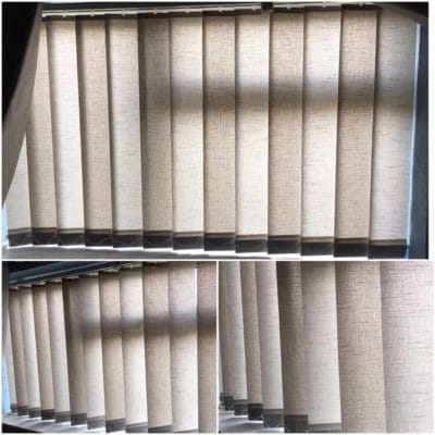 Vertical Blinds - Child Safe- made to measure - fitting service
