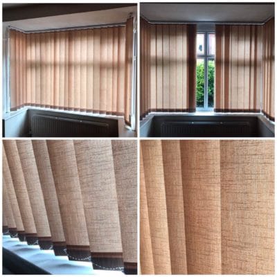Bay window blinds fitting sonia brownish in Hereford Herefordshire