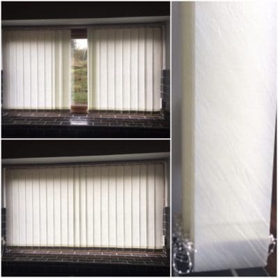 Vertical Blinds white colour cream ray window 89mm slats