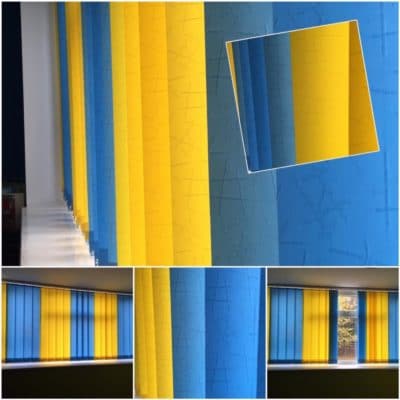 Vertical Jenny Window Blinds - mix colours - kids room - fitting