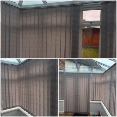 Ray material conservatory blinds fitting and installation window