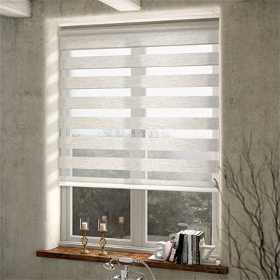 Day and night blinds white double roll hereford 10