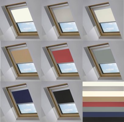 wide rannge of colours Velux Blinds