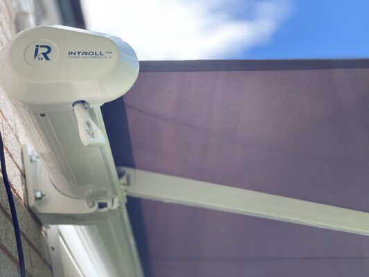INTELROLL INT500 Full cassette patio garden awnings retractable manual and electric motorised with installation service