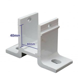 40mm heavy duty awnings bracket wall consol Intelroll White
