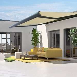 INT500-Grey-Frame-colour-cream-Fabric-Garden-Patio-Awnings-Intelroll