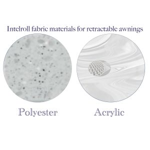 Acrylic vs Polyester fabric on retractable patio awnings