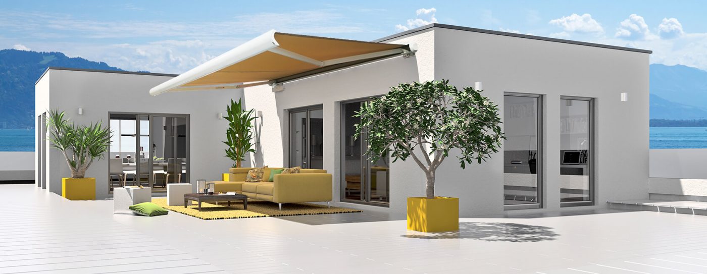 Home - IntelRoll Retractable Awnings - UK Stock - Fitting and Installation 34 Intelroll-Awnings-UK-INT500-BANNER full cassette electric