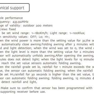 DC118W - Wind Sensor Dooya