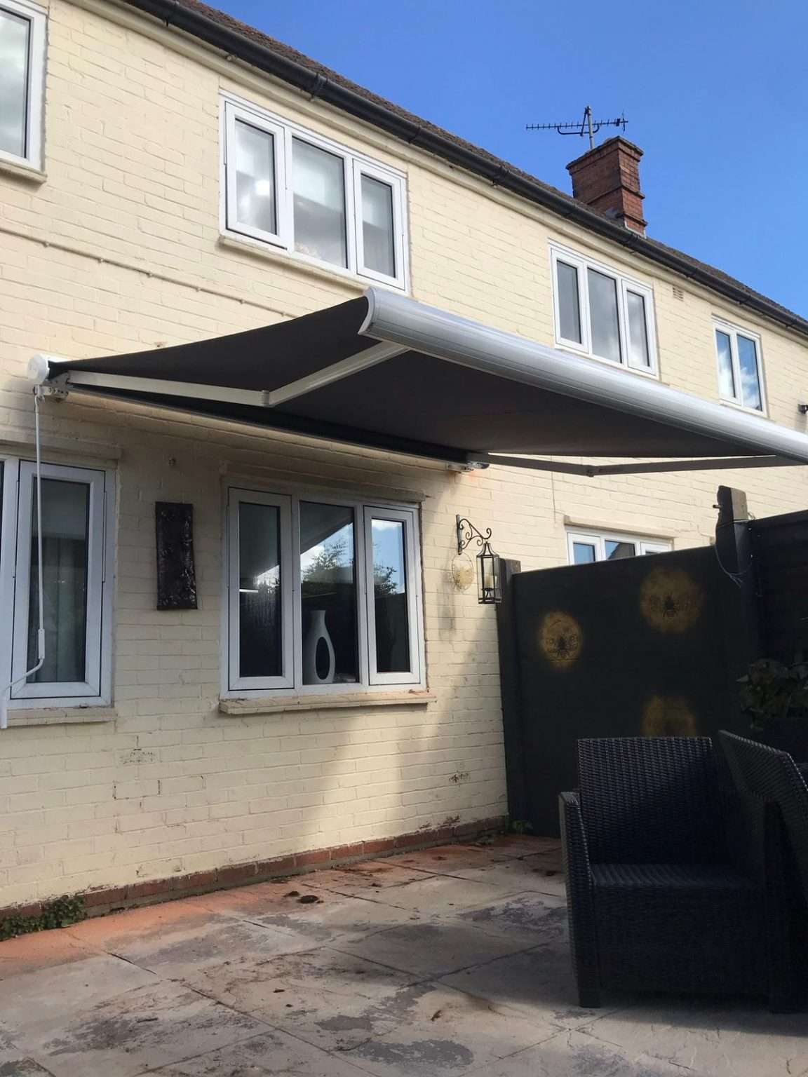 £290. Garden Patio Awnings Installation and fitting service retractable