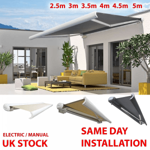 Intelroll INT500 Full Cassette Retractable Garden Patio Awnings Front image on ebay 002