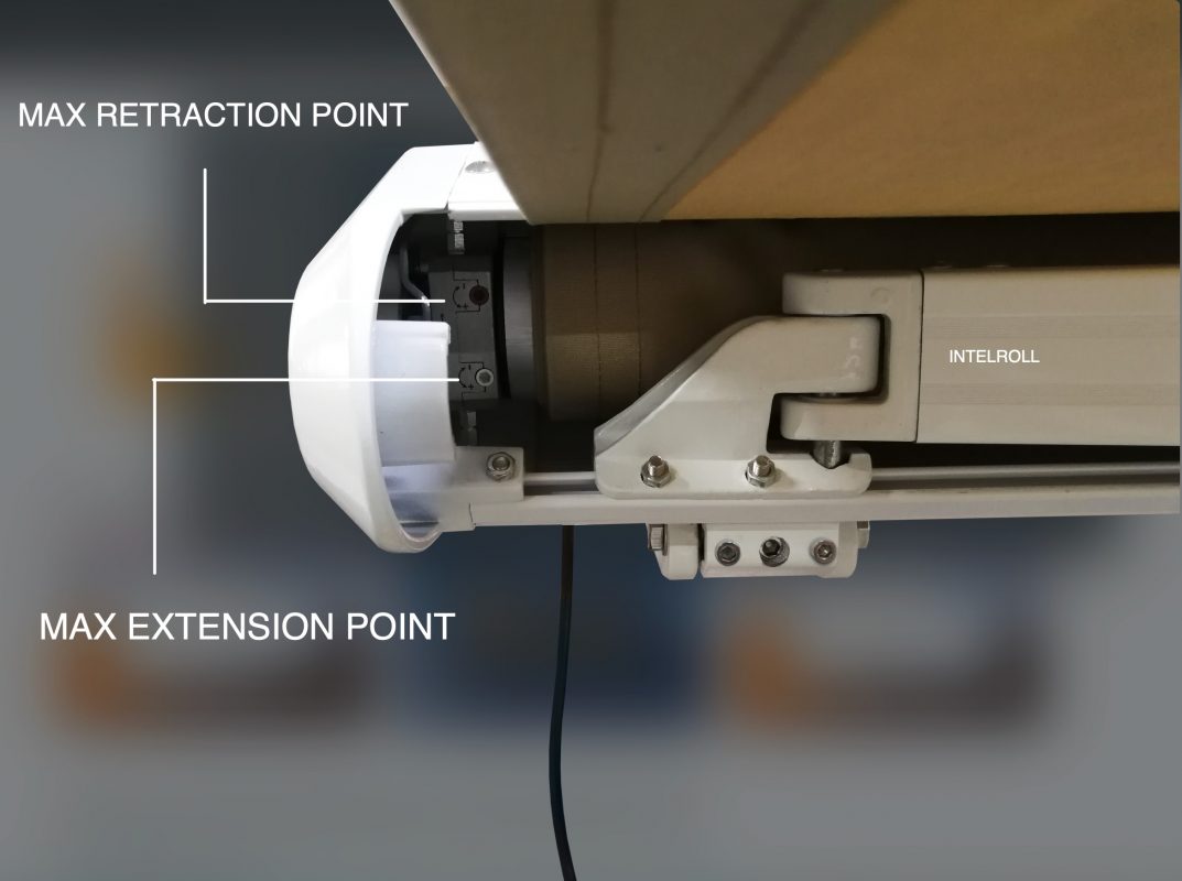 Retractable Awnings Intelroll - Max and Min Retracting extension points settings