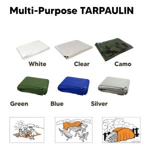 Intelroll Eyeleted Sun Rain Shade Regular - Heavy Duty 60gsm - 235 gsm Waterproof Cover Tarpaulin - kids Sand pit cover - boat motor car garden furniture