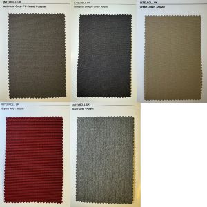 Intelroll Samples book 5 fabrics for retractable Awnings canopy commercial and residential