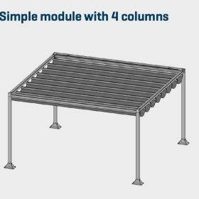 Simple module with 4 columns +£1,000.00