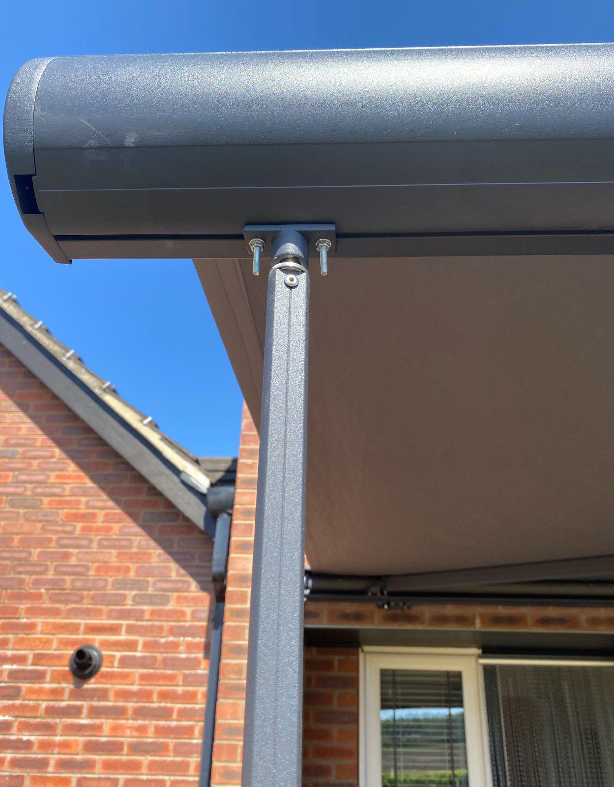Support Pole Leg colour grey for Intelroll Awnings Support Pole Leg colour grey for Intelroll Awnings