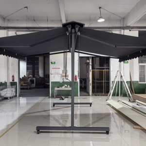 INT650 Free Standing Patio Awning with Acrylic Fabric