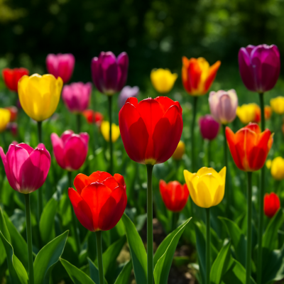 Tulips in The Garden: Colour Every Corner