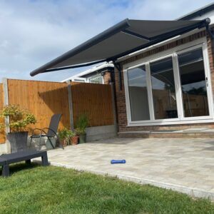 Intelroll Gutter bracket installed on awning concole - 2026-04-01 at 17.14.54 grey awning